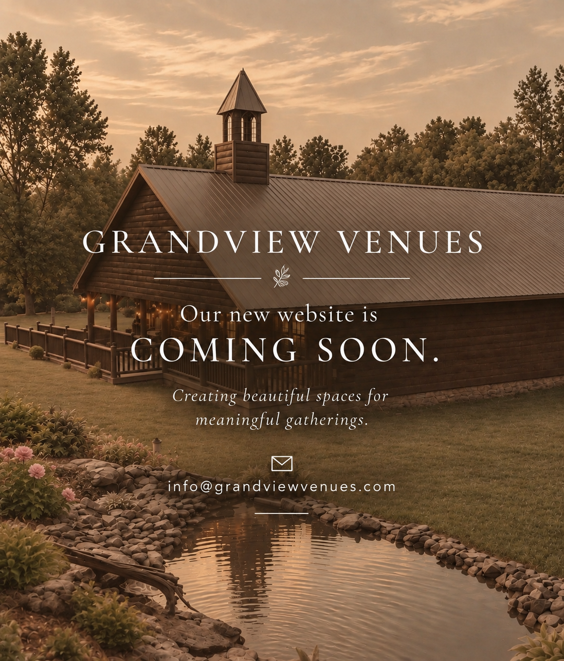 Grandview Venues — Our new website is coming soon.